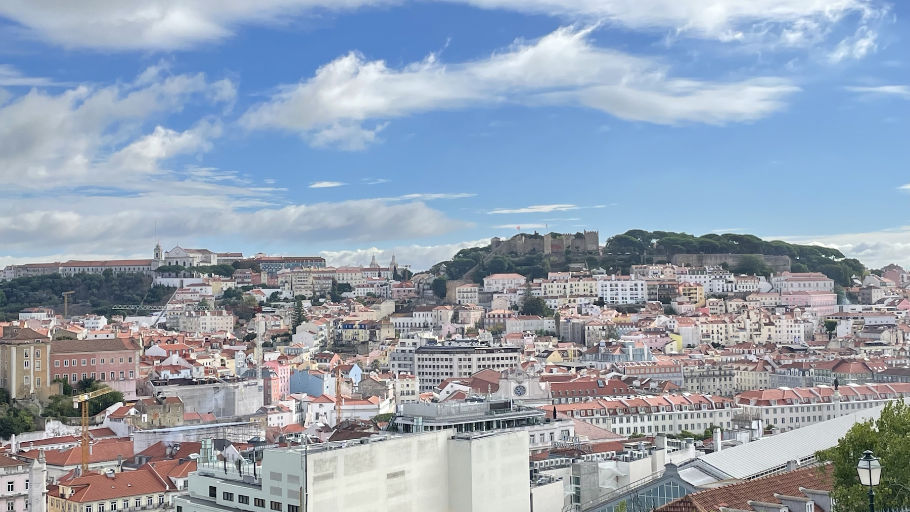 Ein Blick über die Stadt Lissabon